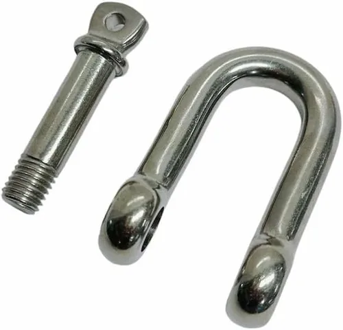 Vista 6 de 10 pieza 5/32" Cadena D Grillete de acero inoxidable con tornillo Pin 150 Lb