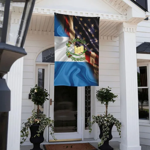Vista 9 de Bandera de Guatemala y Estados Unidos, bandera de jardín y desfile, 3 x 5 pies