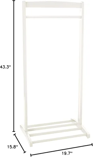 Vista 4 de Frenchi Home Furnishing - Percha para ropa infantil Blanco