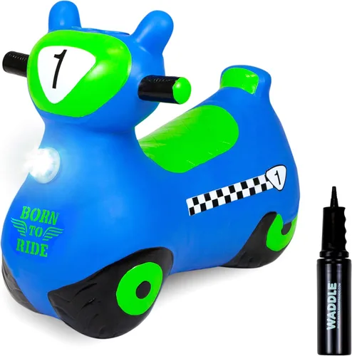 Vista 13 de Waddle Bouncy Hopper Patinete Juguete Inflable de Salto, Para Interiores y Exteriores para Niños Pequeños y Niños, Niños y Niñas de 2 Años