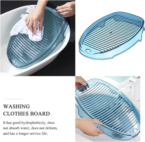 Vista 5 de Ipetboom Tabla de lavado de ropa pequeña, decoración de tabla de lavar a mano, 1 tabla de lavar a mano para lavar a mano, herramienta de ropa