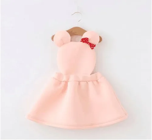 Vista 2 de Cutiego Minnie Mouse - Vestido con correa para niña, disfraz de bebé para fiesta de cumpleaños