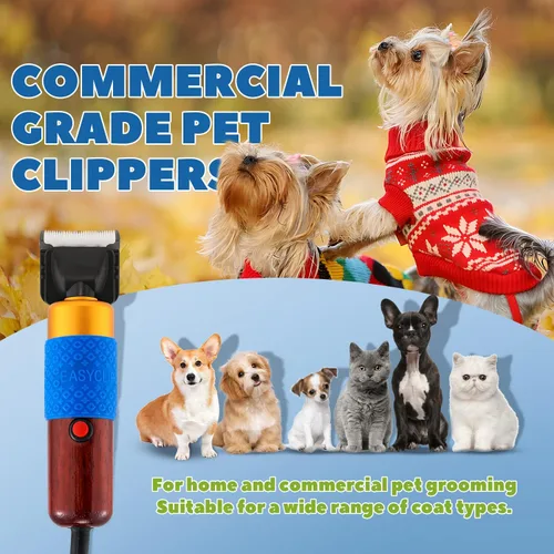 Vista 12 de Cortapelos de aseo para mascotas 200W, control de velocidad