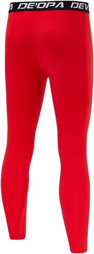 Vista 3 de DEVOROPA Leggings de compresión para niños y jóvenes, mallas deportivas con forro polar térmico