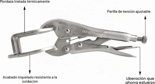 Vista 3 de Olympia Tools ALICATES DE BLOQUEO DE 9" Y ABRAZADERA DE SOLDADURA, 11-409