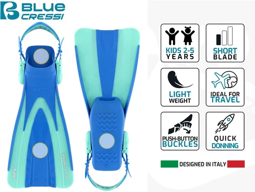 Vista 6 de CRESSI Seashell Seekers Set Azul/verde aguamarina