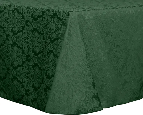 Vista 5 de Ultimate Textile Saxony - Mantel cuadrado de damasco (107.9 x 107.9 in), color marfil