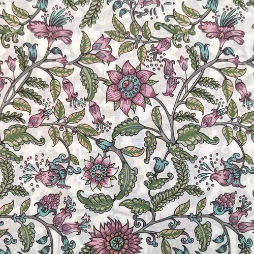 Vista 7 de AVKA Studio Tela con Estampado de Bloques a Mano por Yarda - PRECORTADA 1 Yarda 42 Pulgadas de Ancho - Material 100% Algodón - Patrón Paisley Beige