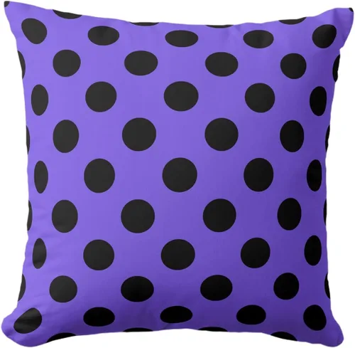 Vista 22 de Fundas de almohada de lunares negros sobre beige de 16 x 16 pulgadas, fundas de almohada decorativas rústicas y cuadradas para decoración del sofá