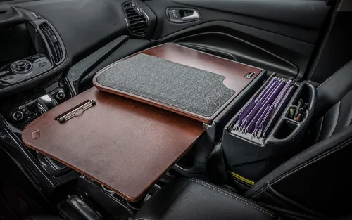 Vista 5 de Escritorio AutoExec GripMaster para automóvil, Escritorio para carro, talla única , Mahogany