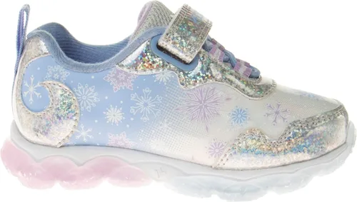 Vista 2 de Disney Zapatillas de deporte Frozen para niñas, sin cordones, con luz, para correr (bebéniña pequeña), Púrpura tornasol