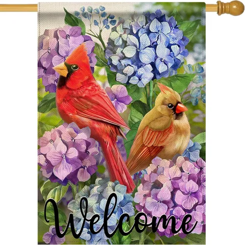 Vista 9 de Artofy Bandera decorativa pequeña para jardín de primavera y verano con diseño de abejorros y girasoles, flor feliz de abeja, decoración exterior