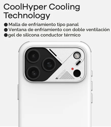 Vista 5 de Aulumu A17 Shockproof iPhone 17 Pro Max Case with Camera Control CoolHyper Aluminum Alloy Camera Frame Multi-Layer Composite Protection
