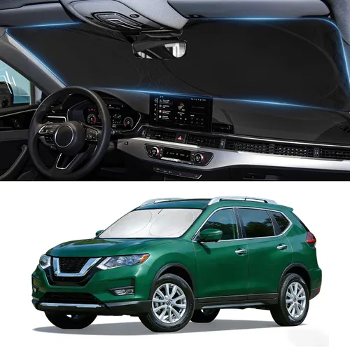 Vista 17 de Para BMW X1 E84 Parasol para parabrisas de coche, protector de visera de sol, bloqueador de rayos UV, reflectante de calor, cubierta de ventana