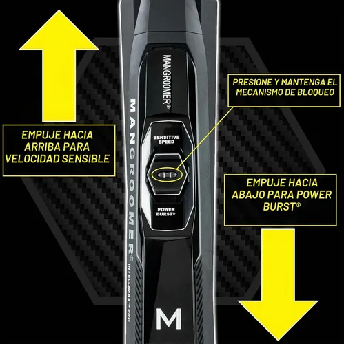 Vista 4 de MANGROOMER - INTELLIMAX PRO - Nueva afeitadora para la espalda con 2 cabezales flexibles con amortiguador de choque, bisagra resistente, mango