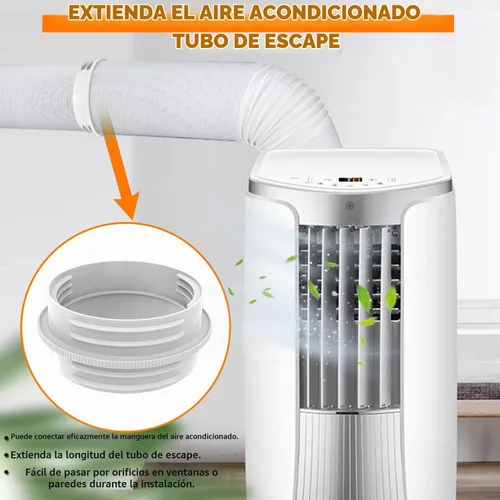 Vista 6 de Conector de manguera de aire acondicionado portátil para ambos 5.1"/5.9