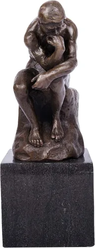 Vista 3 de Rodin The Thinker Statue TPE-185 - Estatuas de bronce para decoración del hogar, 5 piezas