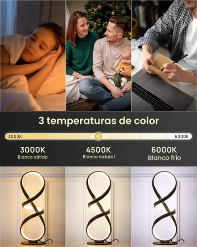 Vista 3 de Juego de 2 lámparas de mesa LED geniales, moderna lámpara