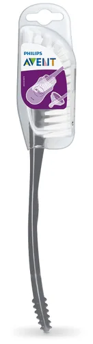 Vista 9 de Philips AVENT Cepillo para biberón y tetina de bebé, gris, SCF145/18
