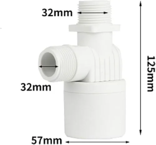 Vista 2 de 1/2 "3/4" 1" entrada de agua superior interior válvula de flotador automática válvula de control de nivel de agua, utilizada para piscina de torre