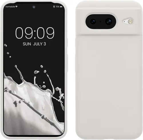 Vista 45 de kwmobile Funda compatible con Google Pixel 7 - Funda de silicona TPU con acabado suave - Piedra antigua