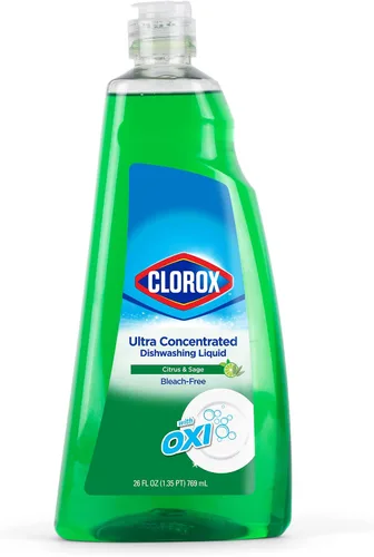 Vista 12 de Clorox Jabón para platos ultra concentrado con OXI, flor de manzana, 26