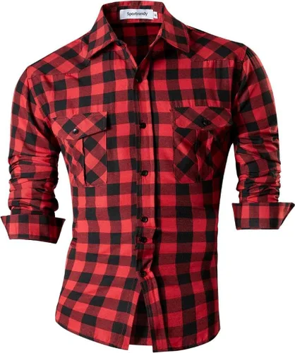 Vista 138 de JZS041, camisa de vestir de manga larga para hombre