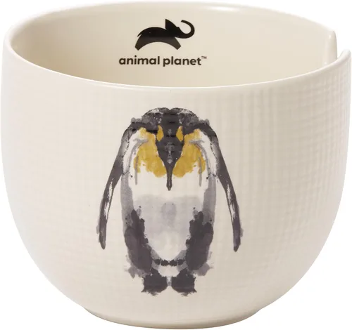 Vista 3 de Department 56 Animal Planet Emperor Penguin - Cuenco y palillos de tinta para ramen, 21 onzas, multicolor