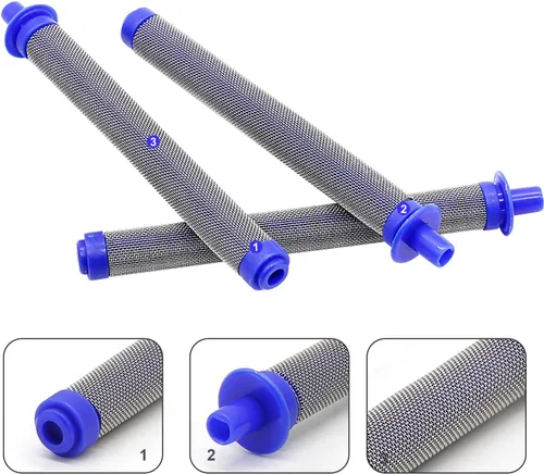 Vista 2 de 288749 Filtro de pistola pulverizadora sin aire 60 malla compatible con modelos de pistola pulverizadora SG10, SG20, SG Pro, SG2 y SG3 (paquete de 5)