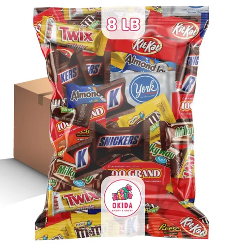 Vista 2 de Paquete surtido de chocolates surtidos – Surtido de chocolate para fiestas envueltos individualmente (4 libras)