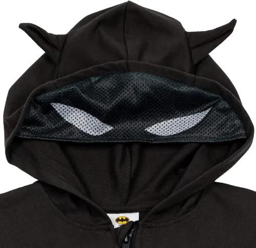 Vista 4 de DC Comics Justice League Batman - Sudadera con capucha para niños pequeños a grandes, Metálico