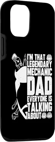 Vista 3 de Funda para iPhone 14 I'm That Legendary Mechanic Dad de todo el mundo está hablando