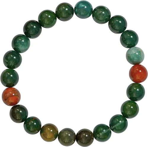 Vista 631 de Amazing Gemstone Crystal Bracelet for Women Men's Gifts - Protection Healing Crystal Bracelet - 8mm Gemstone Beaded Stretchable Bracelet Pulseras