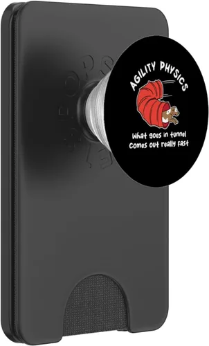 Vista 8 de Dog Agility Design For Dog Handler - What Goes In Tunnel PopSockets Adhesive PopGrip