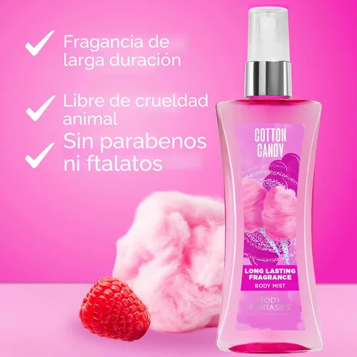 Vista 7 de Body Fantasies Signature Fragancia corporal en aerosol, algodón de azúcar, 8 onzas líquidas