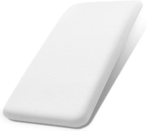 Vista 10 de Lisara Colchón para Moisés de Bebé, 30 x 18 pulgadas, Colchón de Espuma Viscoelástica de Gel de Doble Cara para Moisés con Cubierta Impermeable