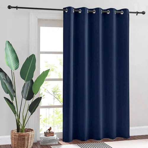 Vista 19 de RYB HOME Cortinas portátiles para puerta con privacidad, cortinas opacas y aislantes térmicas para dormitorio, armario, sala de estar, comedor, Beige