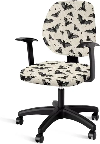 Vista 43 de Funda para silla de oficina, con temática de playa, funda elástica para silla de oficina, funda elástica de 2 piezas, funda para silla