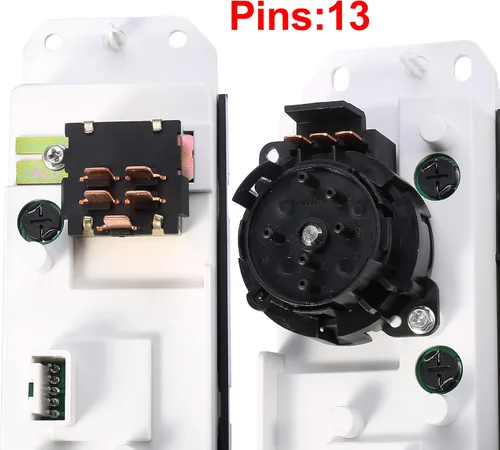 Vista 7 de X AUTOHAUX Calentador HVAC Panel de control de clima con interruptor de motor soplador Unidad de control de aire acondicionado para Jeep Wrangler TJ