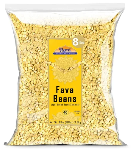 Vista 9 de Frijoles Rani Fava (sin piel), 32 onzas (2 libras) 32.03 oz ~ Todo natural Apto para gluten Sin OMG Kosher Vegano Producto de Estados