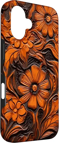 Vista 3 de Funda floral con herramientas para iPhone 16 Western & Cowgirl