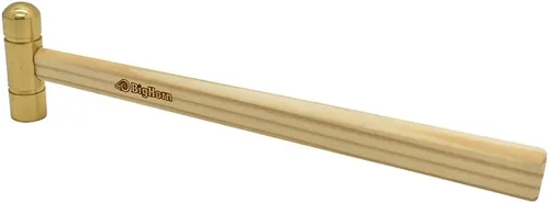 Vista 7 de Big Horn 19257 Martillo con mango de madera dura y cabeza de latón macizo, 4 oz