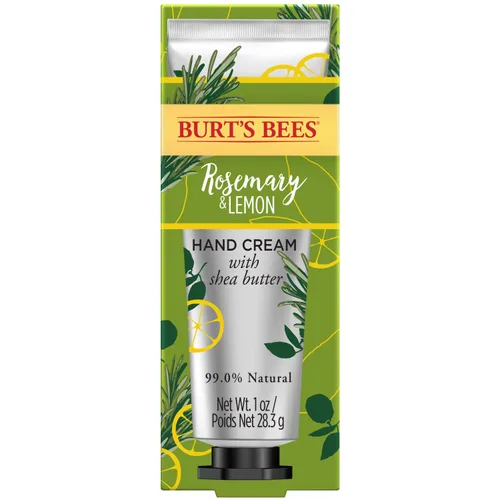 Vista 2 de Burts Bees Crema de manos de romero y limón con manteca de karité, 1 onza (el paquete puede variar)