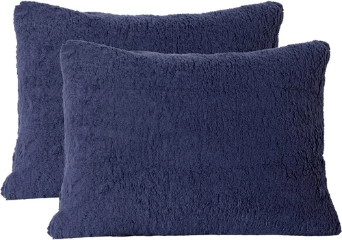 Vista 16 de Reafort Fundas de almohada ultra suaves de sherpa de tamaño estándar de 20 x 26 pulgadas, paquete de 2 con cierre de cremallera