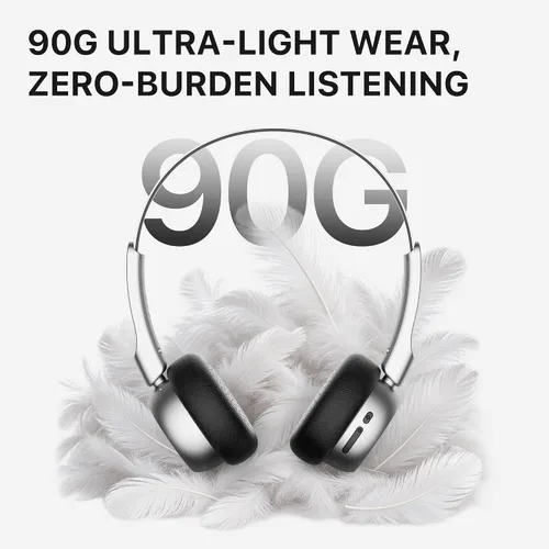 Vista 6 de iKF Auriculares Bluetooth inalámbricos retro R1, tiempo de reproducción de Negro