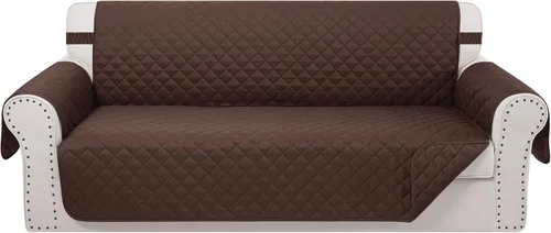 Vista 12 de Fundas para Silla Reclinable Reversibles Funda de Sofá para Mascotas Protector de Muebles Lazy Boy (Silla 23'', Beige/Beige)