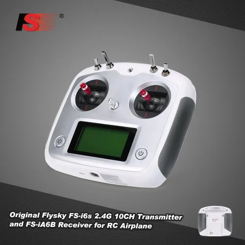 Vista 2 de Receptor para dron cuadricóptero RC Flysky FS-I6S 10 canales 2.4 G AFHDS 2 A RC transmisor de control con FS-iA6B