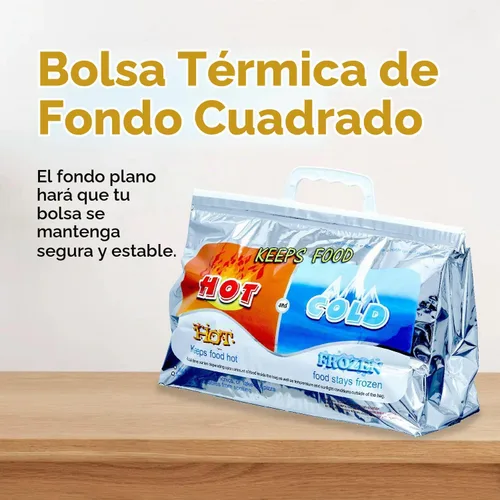 Vista 3 de Superio Bolsas aisladas para bebidas frías y calientes para entrega de alimentos, bolsas de compras de comestibles, almacenamiento de alimentos