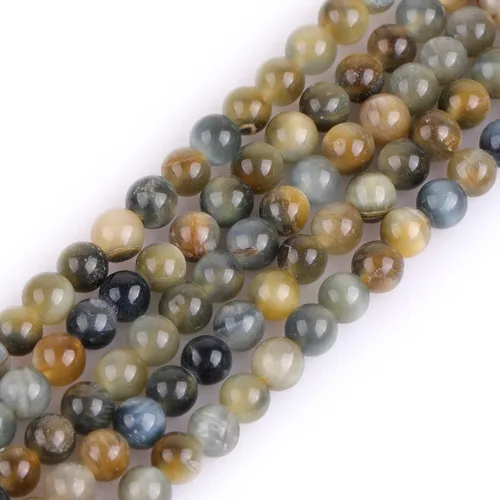 Vista 33 de GEM-Inside - 95 cuentas AA color morado oscuro de amatista de 15 pulgadas por hebra con agujero, piedras preciosas naturales y cuentas de cristal