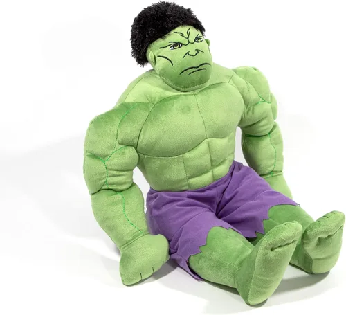 Vista 3 de Jay Franco Almohada Compañero de Peluche de Hulk de los Vengadores - Microfibra de Poliéster Súper Suave, 23 pulgadas (Producto Oficial de Marvel)